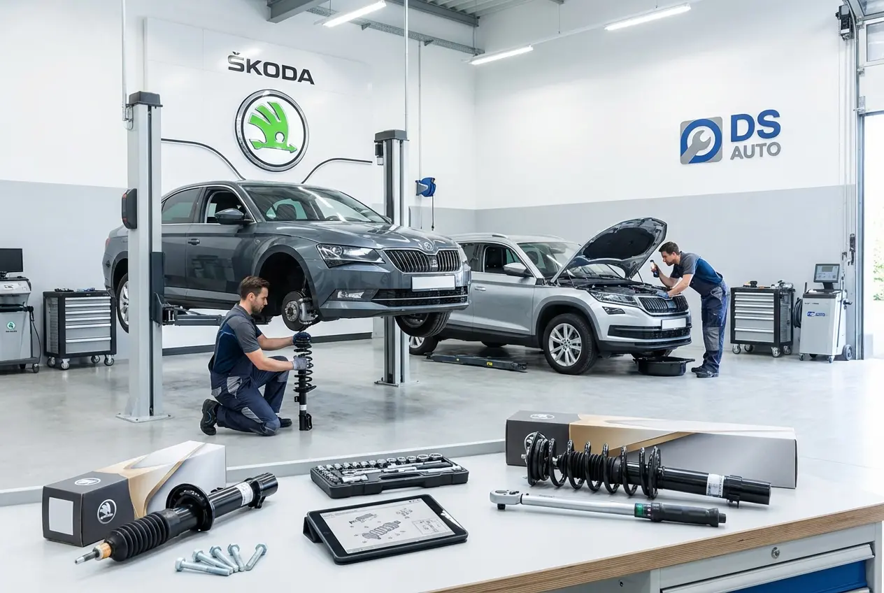 Замена амортизаторов Skoda в автосервисе DS Auto, Жуковский
