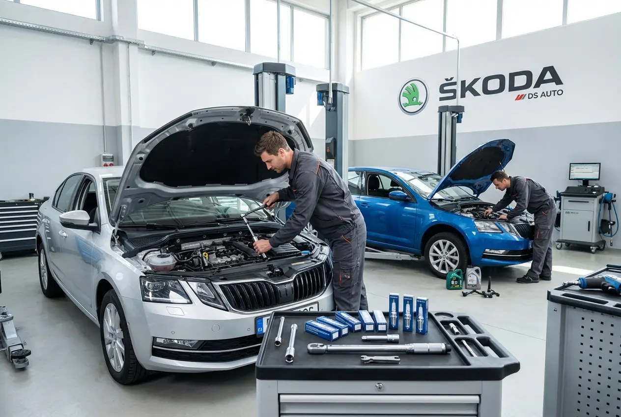 Замена свечей зажигания автомобиля Skoda в автосервисе DS AUTO в Жуковском
